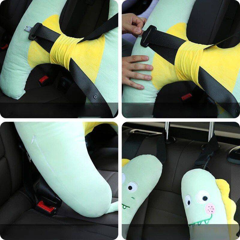 Kid’s H-Shape Animal Pattern Travel Neck Pillow Car Seats & Accessories