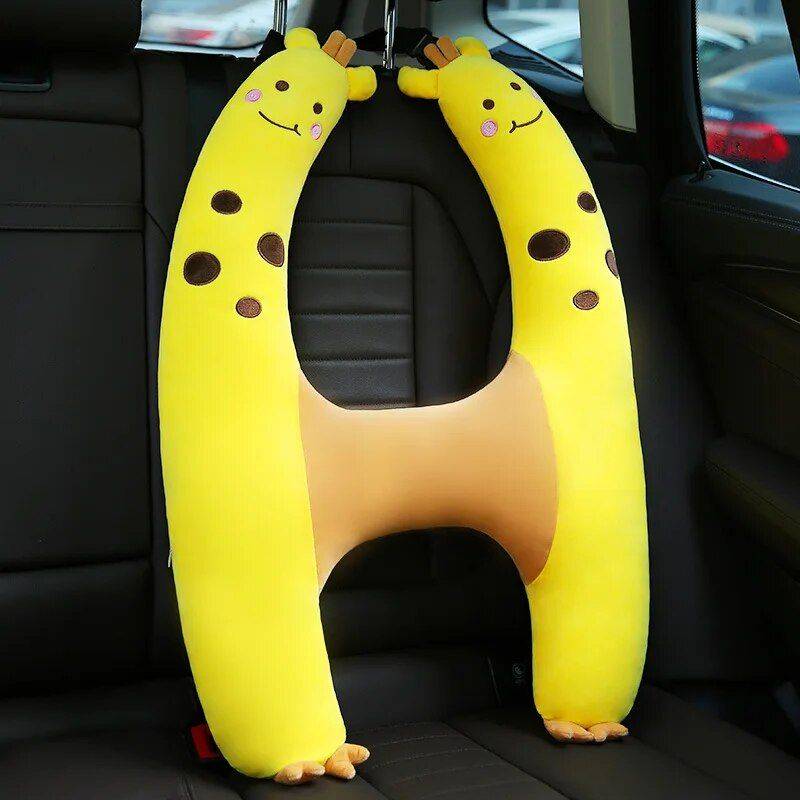 Kid’s H-Shape Animal Pattern Travel Neck Pillow Car Seats & Accessories