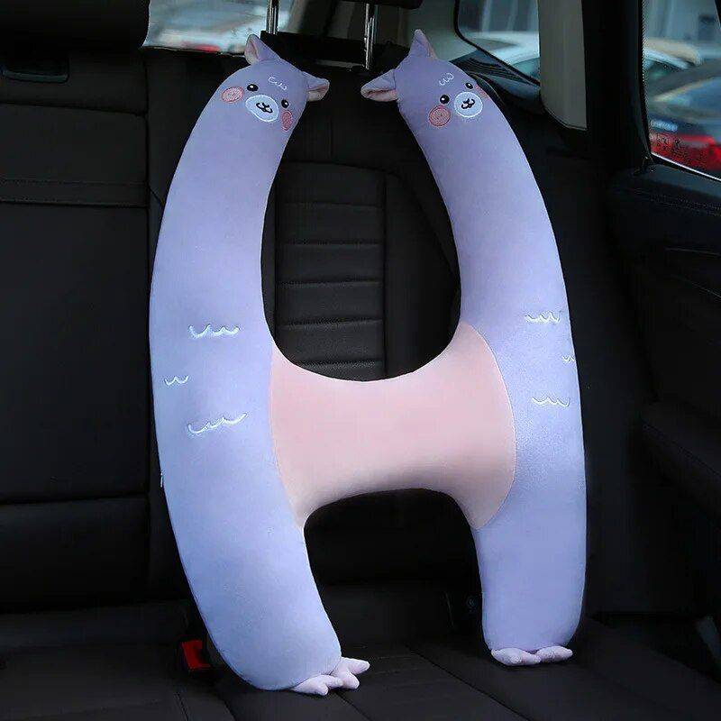 Kid’s H-Shape Animal Pattern Travel Neck Pillow Car Seats & Accessories