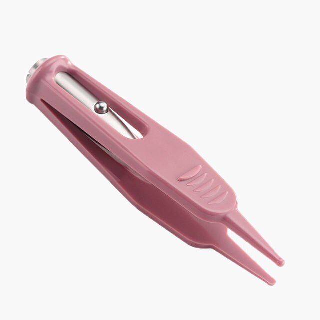 LED Baby Safety Cleaning Tweezers: Ear, Nose & Navel Nail Care