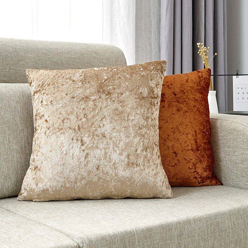 Luxurious Velvet Square Cushion Cover Throw Pillows