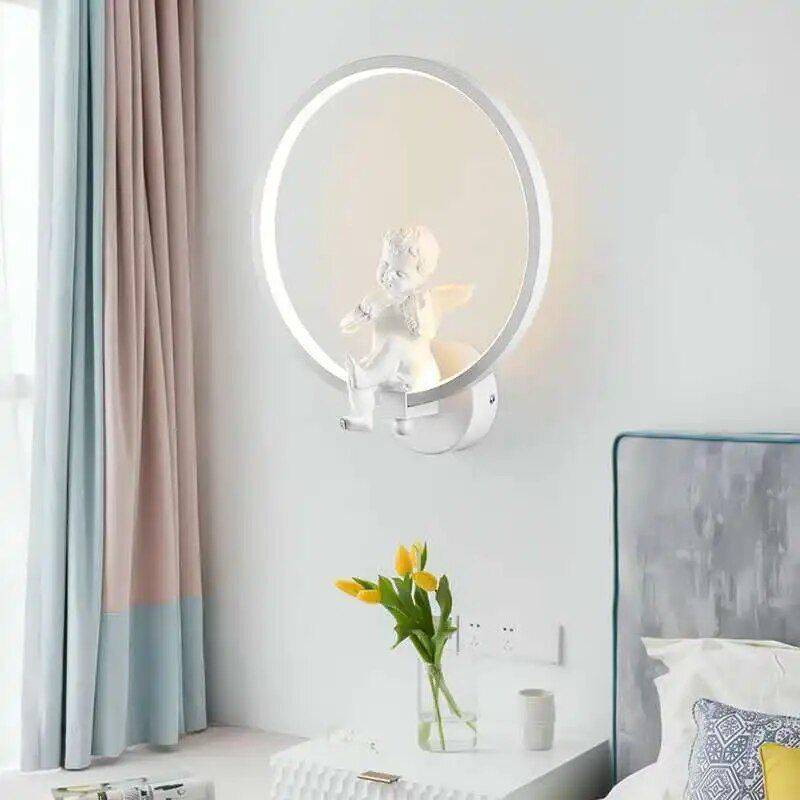 Modern Angel LED Wall Lamp 18W Storage Holders & Racks Shelves