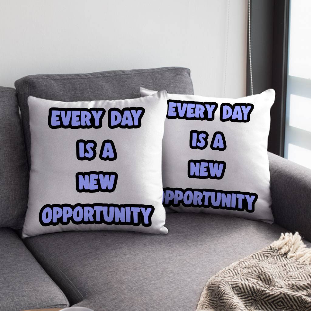 Motivational Quote Square Pillow Cases – Cute Pillow Covers – Printed Pillowcases Pillows & Pillow Cases