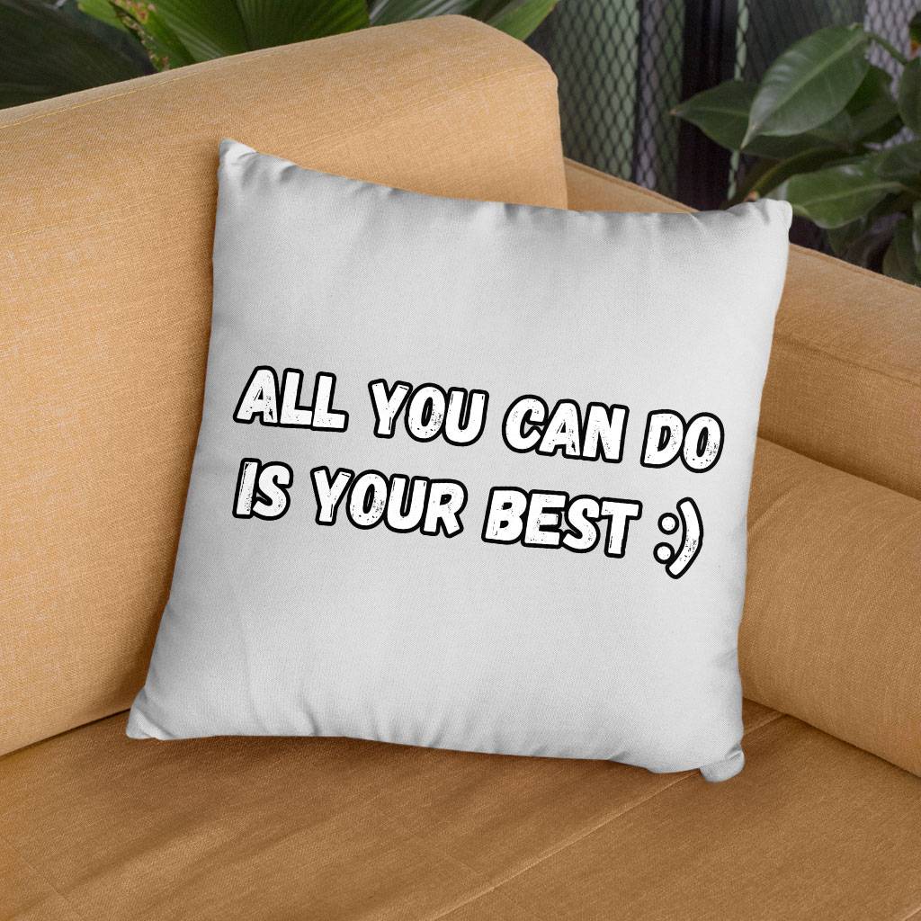 Motivational Square Pillow Cases – Best Quote Pillow Covers – Cool Print Pillowcases Pillows & Pillow Cases