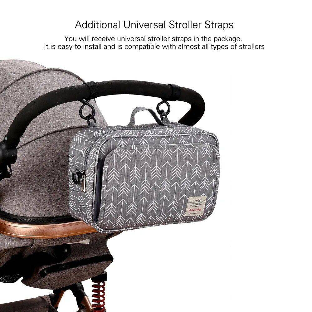 Multifunctional Waterproof Diaper Bag Organizer with Stylish Patterns Diapering