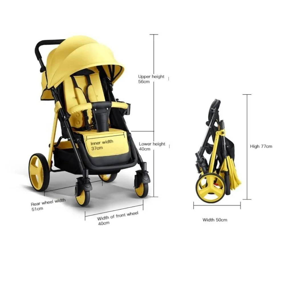 New Baby Stroller – 2-in-1 High Landscape, Foldable, and Stylish Baby Strollers