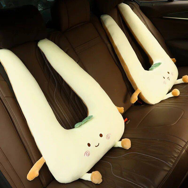 Plush Cartoon Car Nap Pillow for Optimal Travel Comfort Car Seats & Accessories