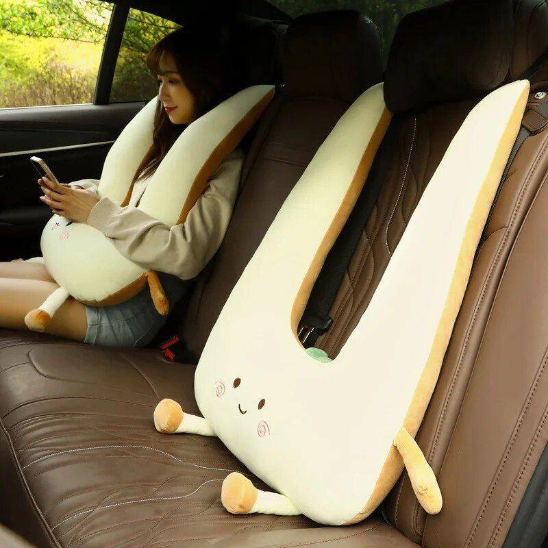 Plush Cartoon Car Nap Pillow for Optimal Travel Comfort Car Seats & Accessories