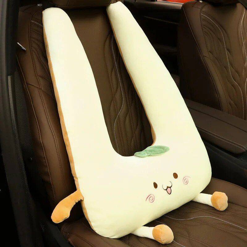 Plush Cartoon Car Nap Pillow for Optimal Travel Comfort Car Seats & Accessories