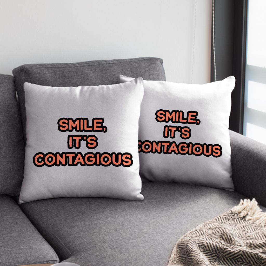 Smile Square Pillow Cases – Funny Pillow Covers – Cool Trendy Pillowcases Pillows & Pillow Cases