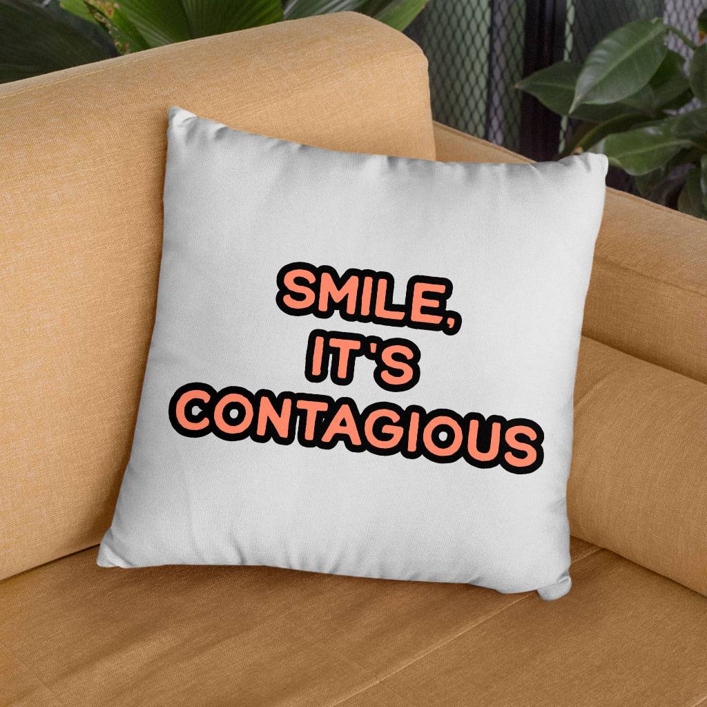 Smile Square Pillow Cases – Funny Pillow Covers – Cool Trendy Pillowcases Pillows & Pillow Cases