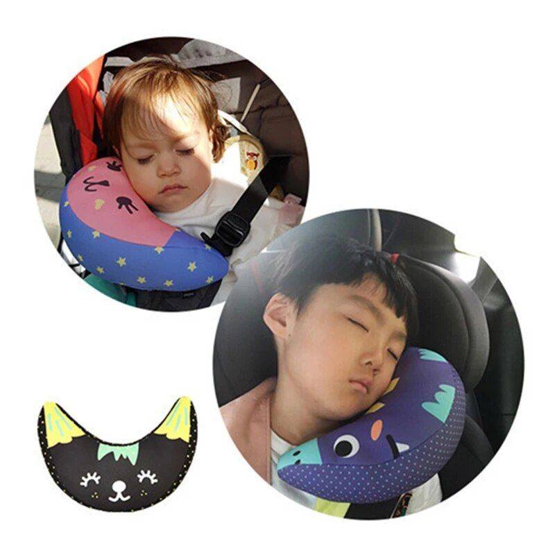 Soft Cotton Car Neck Pillow for Children – Premium Headrest Pad & Shoulder Support Cushion Car Seats & Accessories