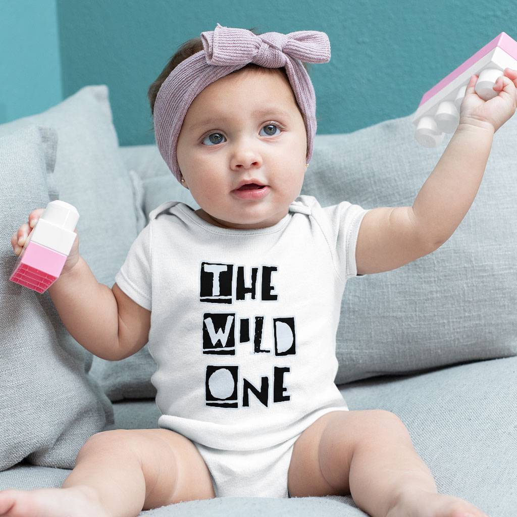 The Wild One Baby Jersey Onesie – Best Design Baby Bodysuit – Trendy Baby One-Piece Apparel