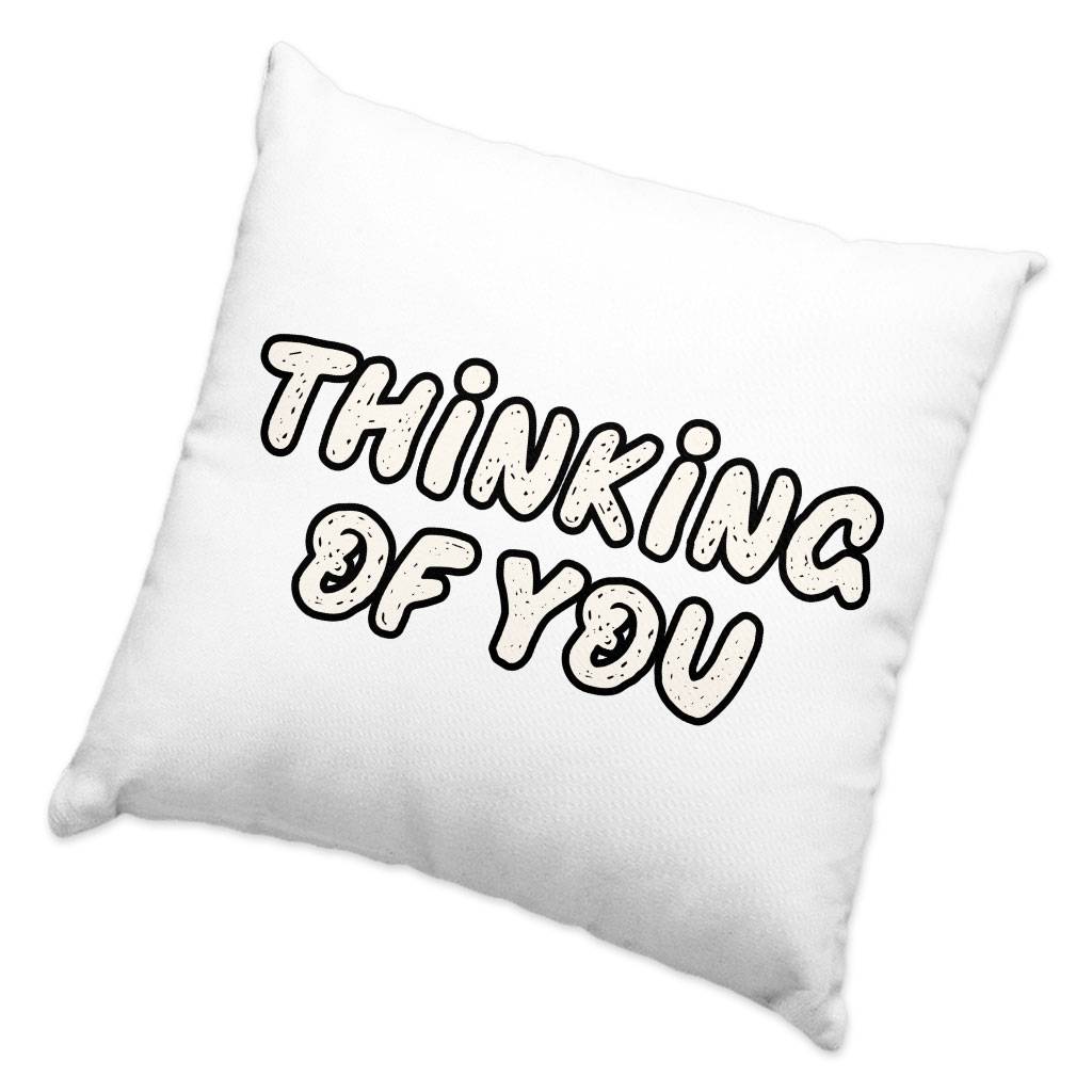 Thinking Of You Square Pillow Cases – Cute Pillow Covers – Trendy Pillowcases Pillows & Pillow Cases