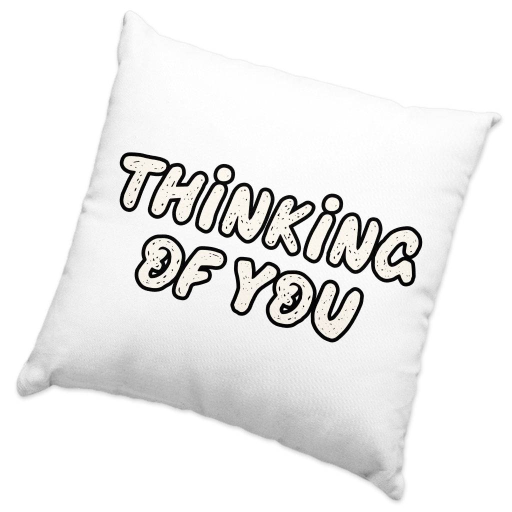 Thinking Of You Square Pillow Cases – Cute Pillow Covers – Trendy Pillowcases Pillows & Pillow Cases