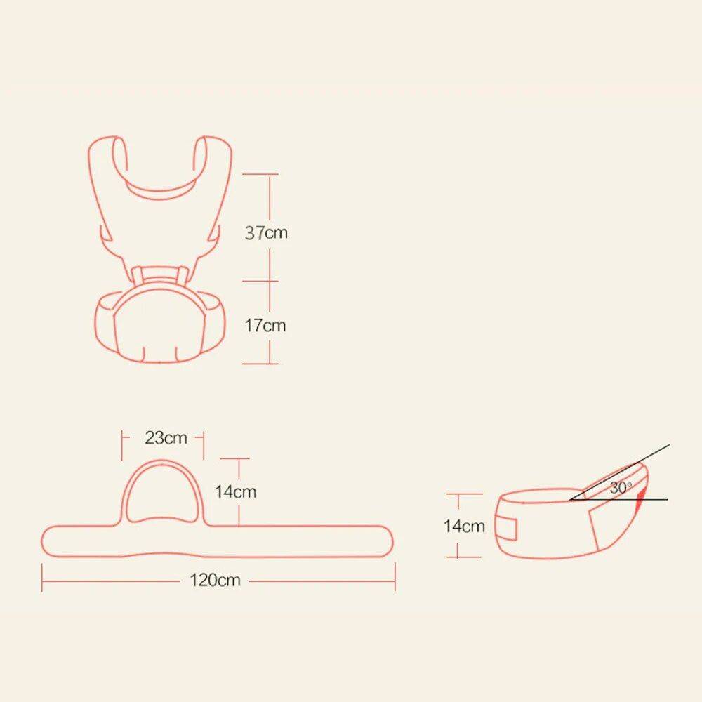 Versatile & Comfortable 6-in-1 Baby Carrier for All Stages – Ergonomic & Lightweight Infant Hipseat Sling Baby Slings & Carriers