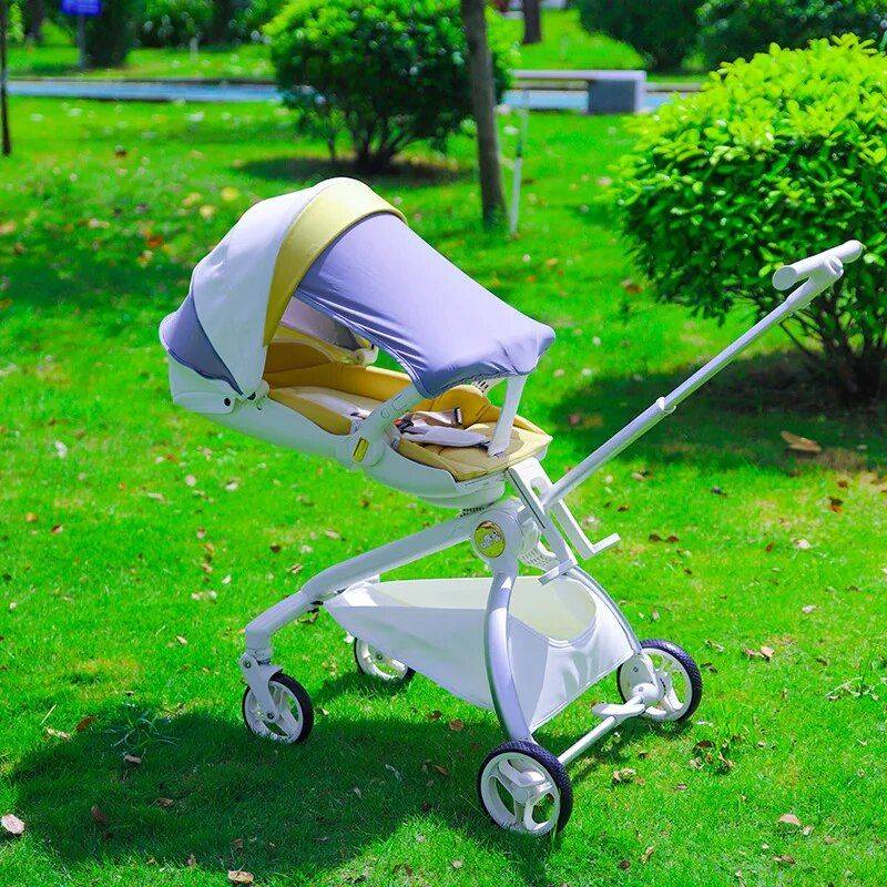 Versatile 2-in-1 Baby Stroller – Recline & Sit, Foldable, High Landscape, Dual-Direction Infant Trolley Baby Strollers