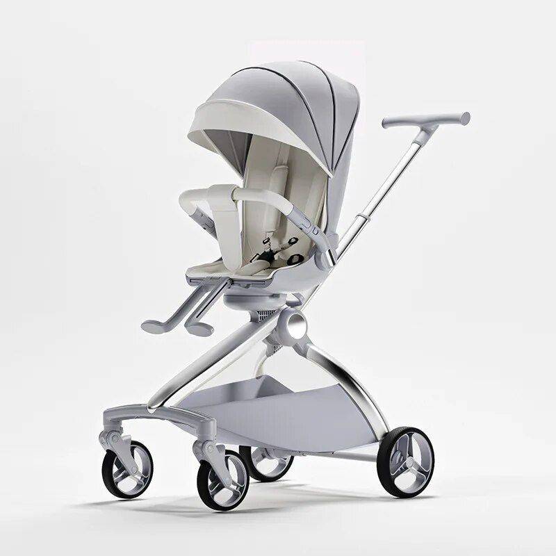 Versatile 2-in-1 Baby Stroller – Recline & Sit, Foldable, High Landscape, Dual-Direction Infant Trolley Baby Strollers