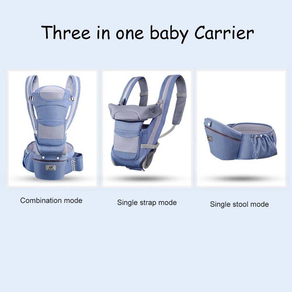 Versatile Ergonomic Baby Carrier – 3-in-1 Hipseat for 0-48 Months, Multi-Position Sling Baby Slings & Carriers