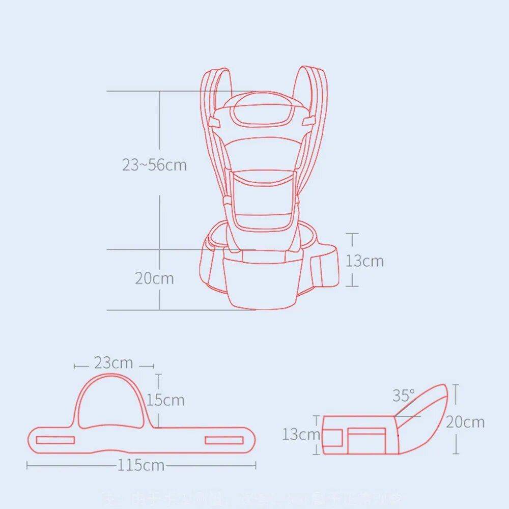 Versatile Ergonomic Baby Carrier – 3-in-1 Hipseat for 0-48 Months, Multi-Position Sling Baby Slings & Carriers